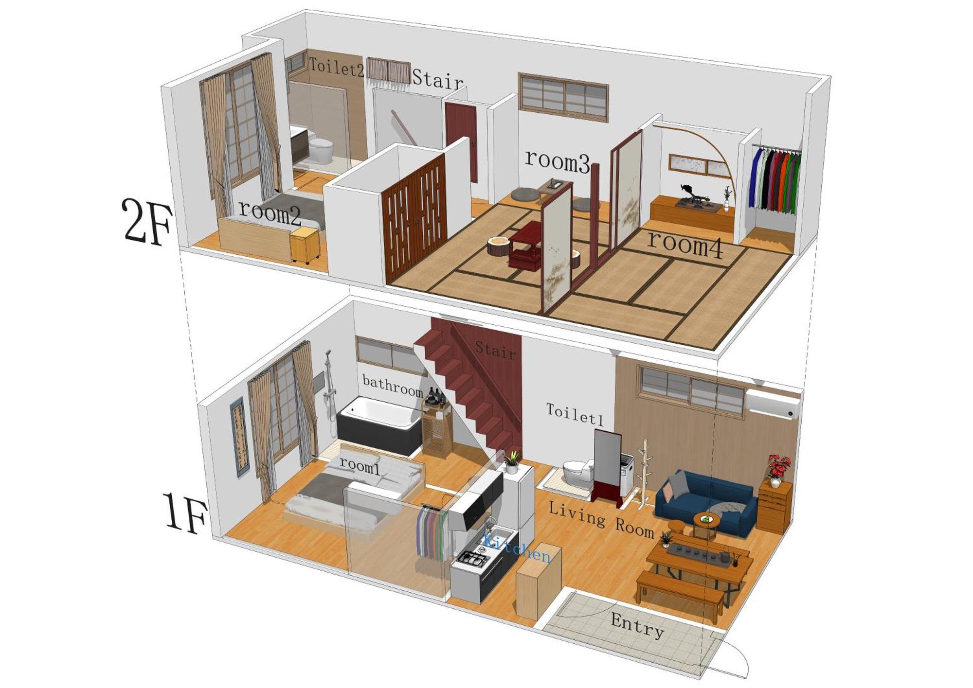 一戸建民泊 Tokyo St-Ar House 東京星宿 ภายนอก รูปภาพ